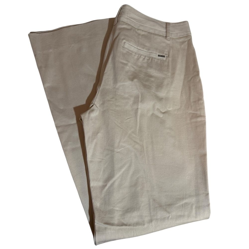 White House Black Market Beige Modern Boot Trouser Pants, size 10R - Picture 12 of 13